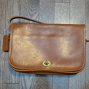 Coach Brown Leather Crossbody Bag